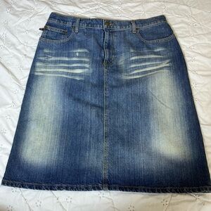 Polo by Ralph Lauren Blue Denim Pencil Skirt